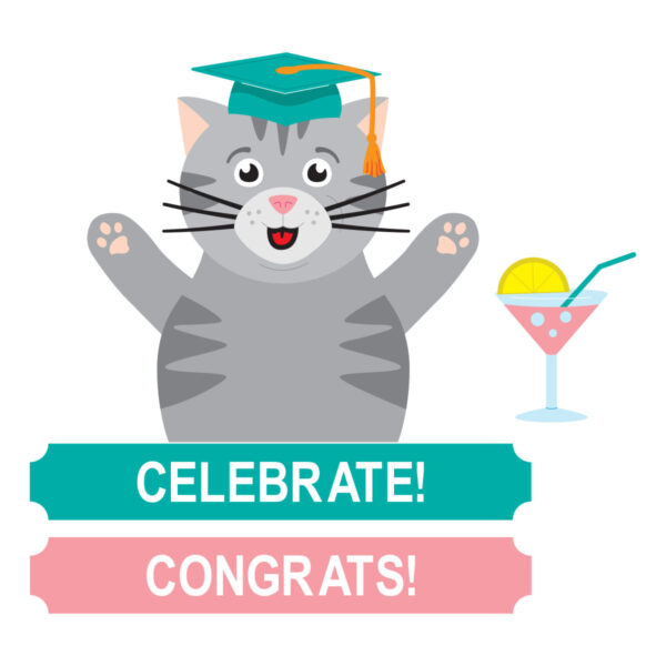 Spellbinders Congrats Cat Etched Dies By Simon Hurley