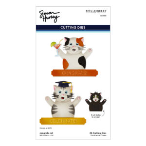 Spellbinders Congrats Cat Etched Dies By Simon Hurley