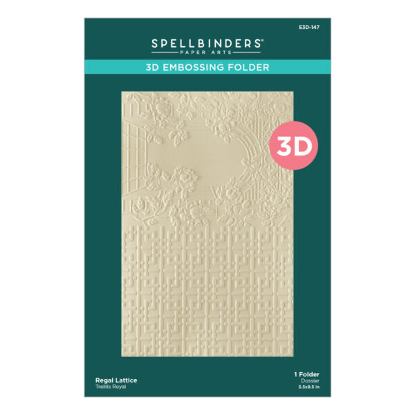 Spellbinders Regal Lattice 3D Embossing Folder Spellbinders Regal Lattice 3D Embossing Folder