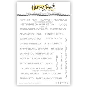 HONEYBEE STAMP MINI MESSAGES: BIRTHDAY