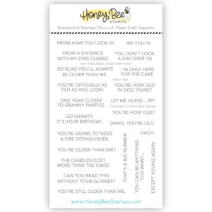 HONEYBEE STAMP MINI MESSAGES: SASSY BIRTHDAY