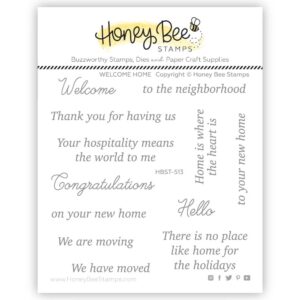 HONEYBEE STAMP WELCOME HOME