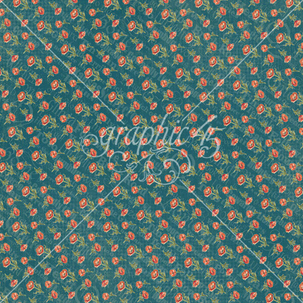 Graphic 45 Wonder of Oz 12X12 Field of Poppies