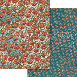 Graphic 45 Wonder of Oz 12X12 Field of Poppies