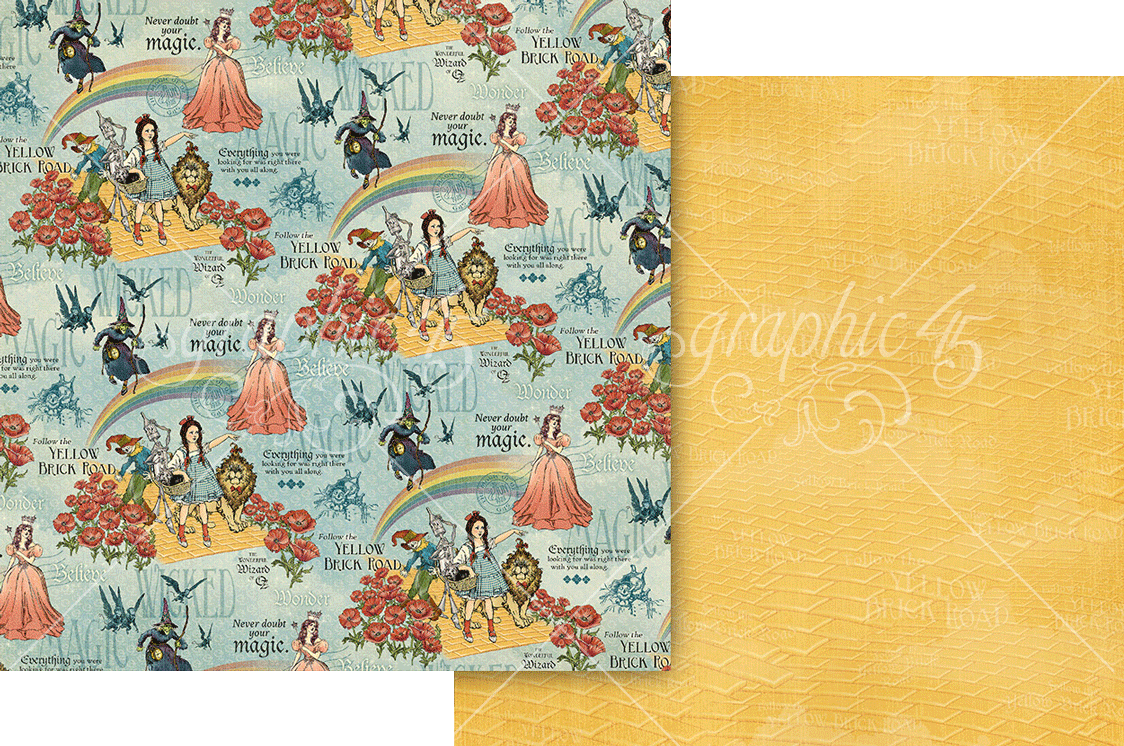 Graphic 45 Wonder of Oz 12X12 Never Doubt Your Magic