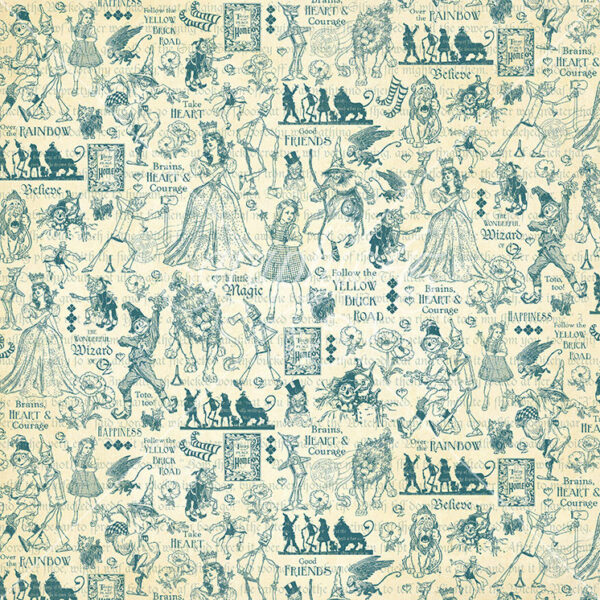 Graphic 45 Wonder of Oz 12X12 Brains, Heart and Courage