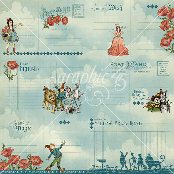 Graphic 45 Wonder of Oz 12X12 Over the Rainbow