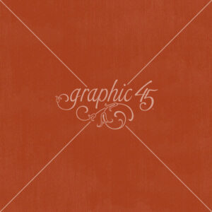 Graphic 45 Wonder of Oz 12X12 Poppy Red Pattern & Solid Sheet