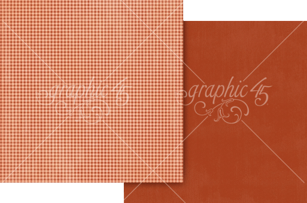 Graphic 45 Wonder of Oz 12X12 Poppy Red Pattern & Solid Sheet