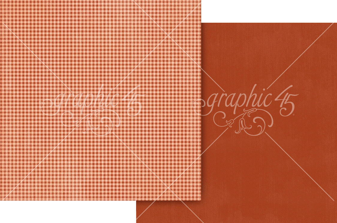 Graphic 45 Wonder of Oz 12X12 Poppy Red Pattern & Solid Sheet