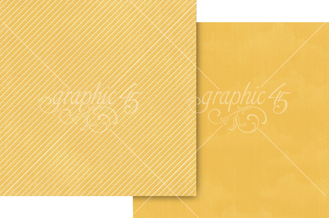 Graphic 45 Wonder of Oz 12X12 Brick Road Yellow Pattern & Solid Sheet