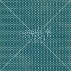 Graphic 45 Wonder of Oz 12X12 Sky Blue Pattern & Solid Sheet