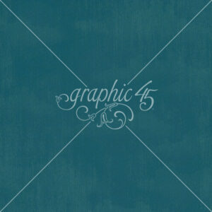 Graphic 45 Wonder of Oz 12X12 Sky Blue Pattern & Solid Sheet