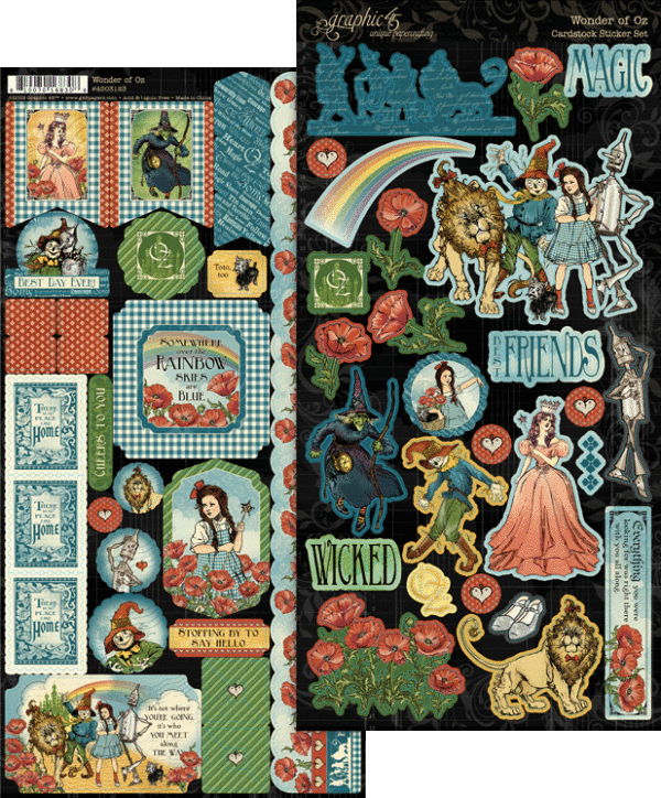 Graphic 45 Wonder of Oz Sticker Set