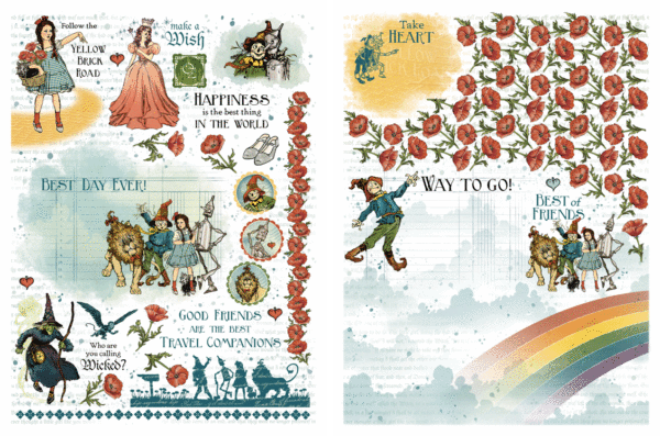 Graphic 45 Wonder of Oz Rub-on Transfers