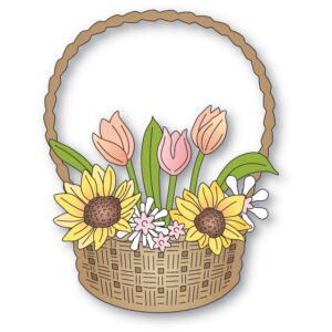 Memroy Box Die Flower Basket Bouquet