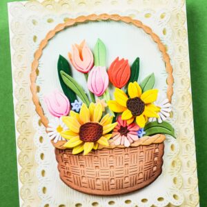 Memroy Box Die Flower Basket Bouquet