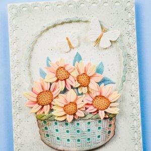 Memroy Box Die Flower Basket Bouquet