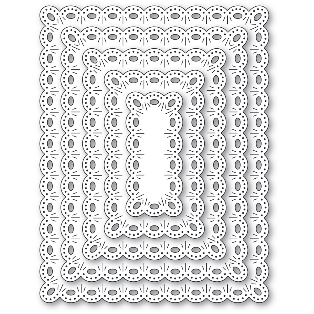 Memroy Box Die Oval Eyelet Rectangle Frames