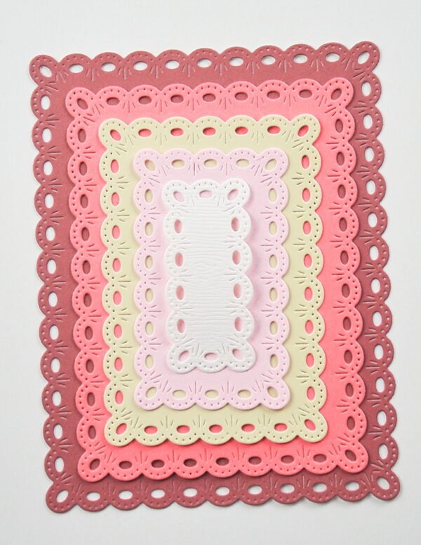 Memroy Box Die Oval Eyelet Rectangle Frames