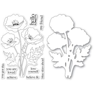 Memroy Box Stamp & Die Playful Poppies