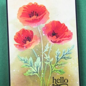 Memroy Box Stencil Playful Poppies