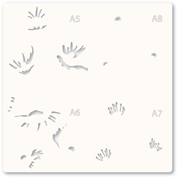 Memroy Box Stencil Playful Poppies