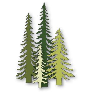 Memory Box Die Tall Evergreen Trees