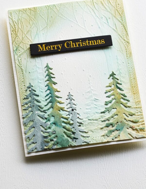 Memory Box Die Tall Evergreen Trees