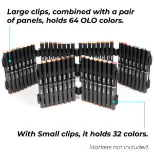 Olo Carrying Case Black Small 32 With White Clips