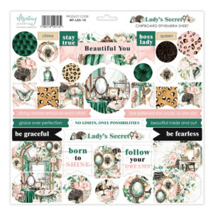 Mintay Lady's Secret 12 X 12 Chipboard Ephemera