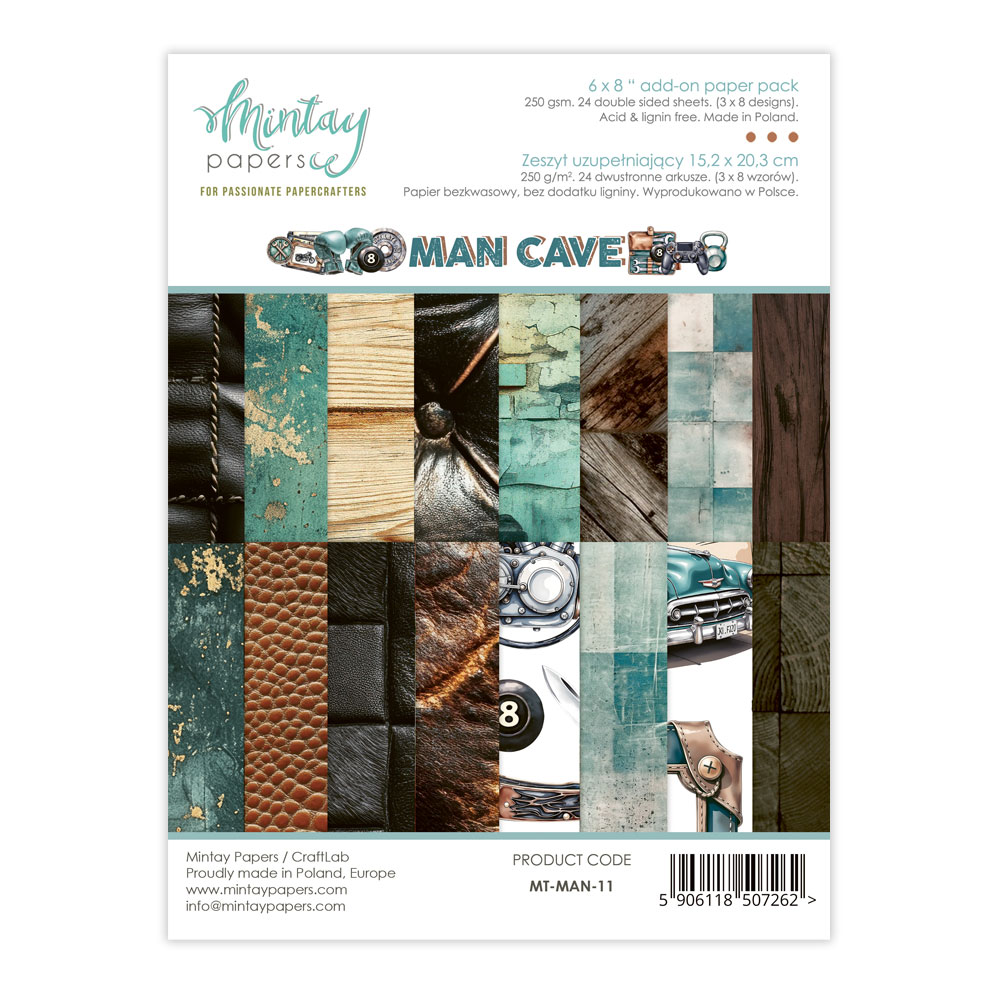 Mintay Man Cave 6 X 8 Add-on Paper Pack