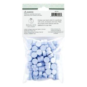 Spellbinders Misty Blue Wax Beads From the Sealed By Spellbinders Collection
