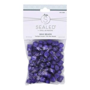 Spellbinders Twilight Purple Wax Beads From the Sealed By Spellbinders Collection
