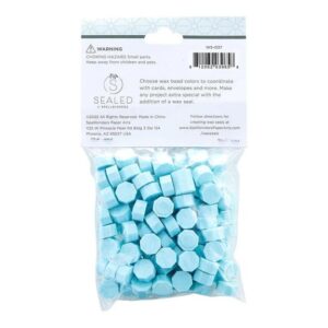 Spellbinders Pastel Blue Wax Beads From the Sealed By Spellbinders Collection