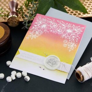 Spellbinders White Wax Beads From the Sealed By Spellbinders Collection