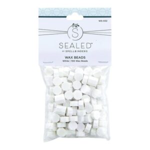 Spellbinders White Wax Beads From the Sealed By Spellbinders Collection