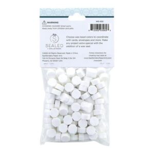 Spellbinders White Wax Beads From the Sealed By Spellbinders Collection