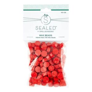Spellbinders Vibrant Red Wax Beads From the Sealed By Spellbinders Collection