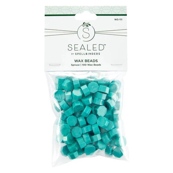 Spellbinders Spruce Wax Beads From the Sealed By Spellbinders Collection