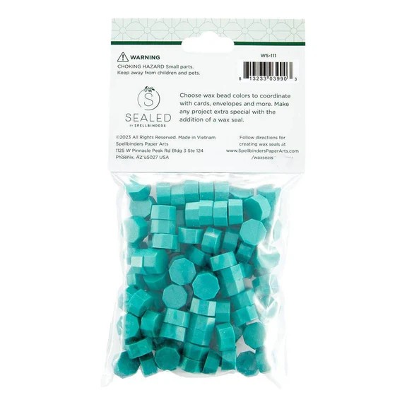 Spellbinders Spruce Wax Beads From the Sealed By Spellbinders Collection