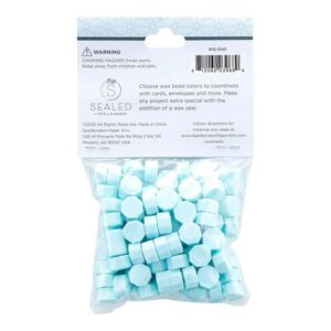 Spellbinders Pastel Aqua Wax Beads From the Sealed By Spellbinders Collection