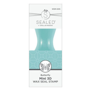 Spellbinders Butterfly Mini 3D Wax Seal Stamp From the Sealed By Spellbinders Collection