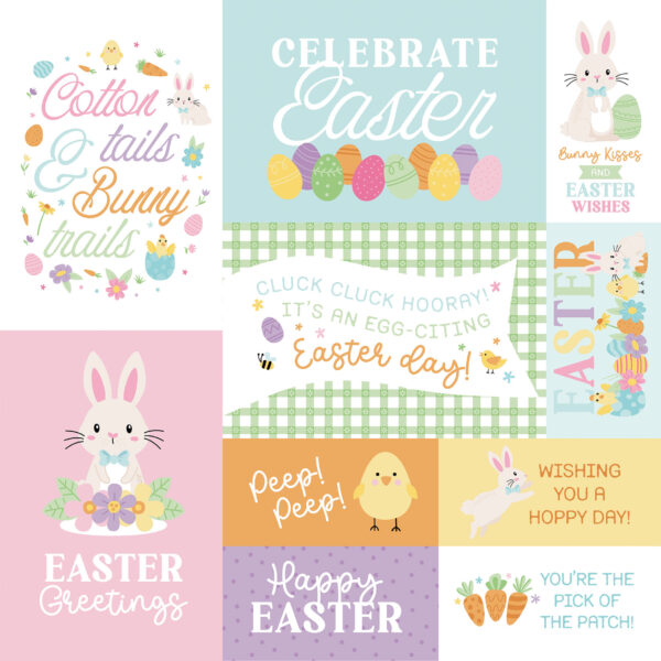 Echo Park Easter Basket 12X12 Multi Journaling Cards