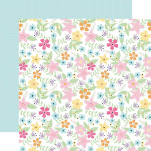 Echo Park Easter Basket 12X12 Spring Floral