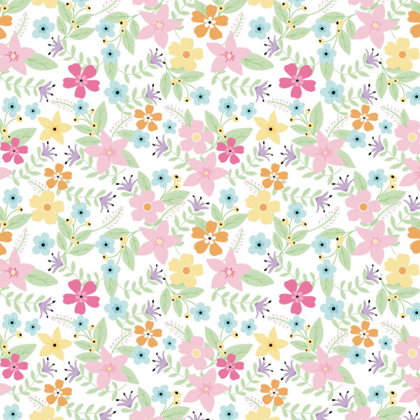 Echo Park Easter Basket 12X12 Spring Floral