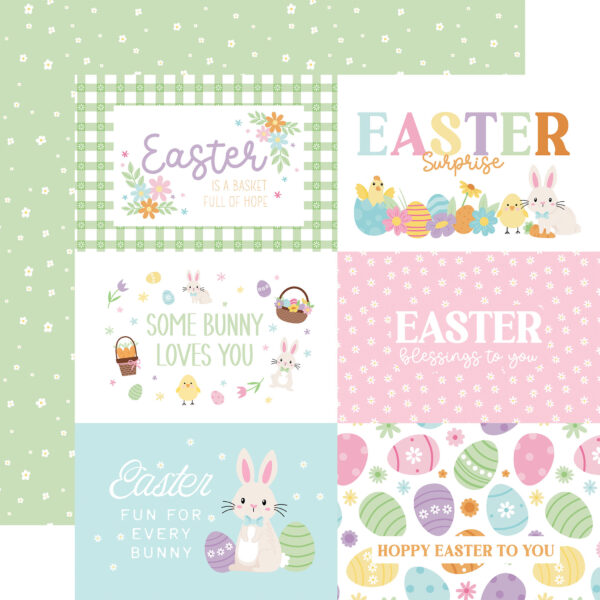Echo Park Easter Basket 12X12 6X4 Journaling Cards