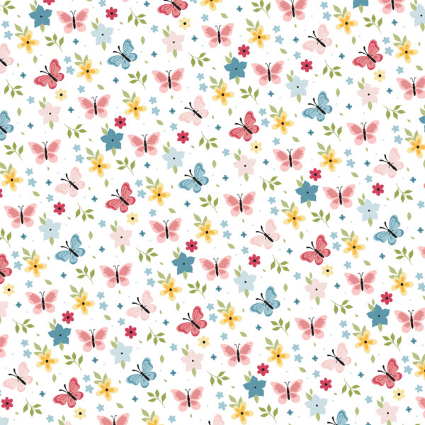 Echo Park in Full Bloom 12X12 Butterflies and Flowers