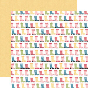 Echo Park in Full Bloom 12X12 Put On Your Rainboots