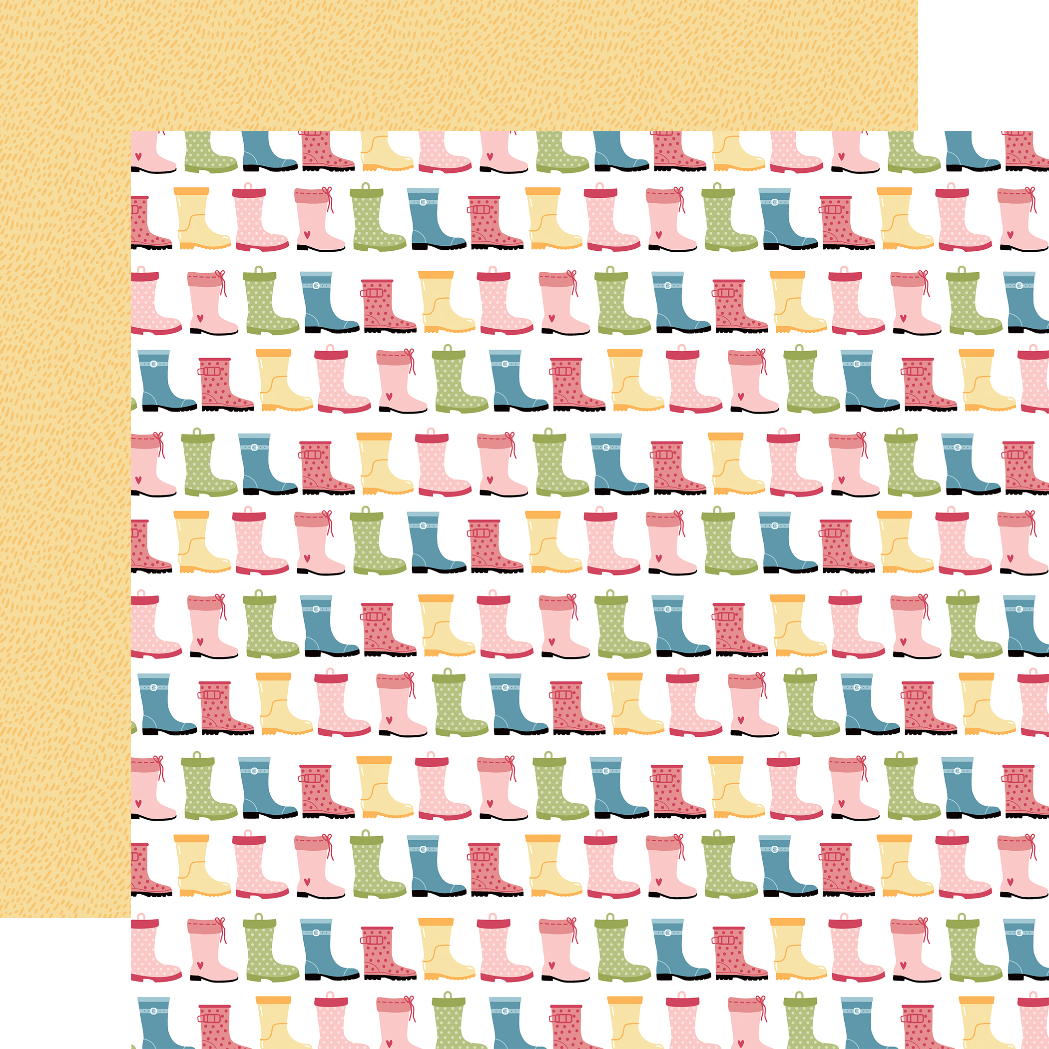 Echo Park in Full Bloom 12X12 Put On Your Rainboots